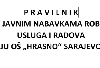 pravilnik o javnim nabavkama